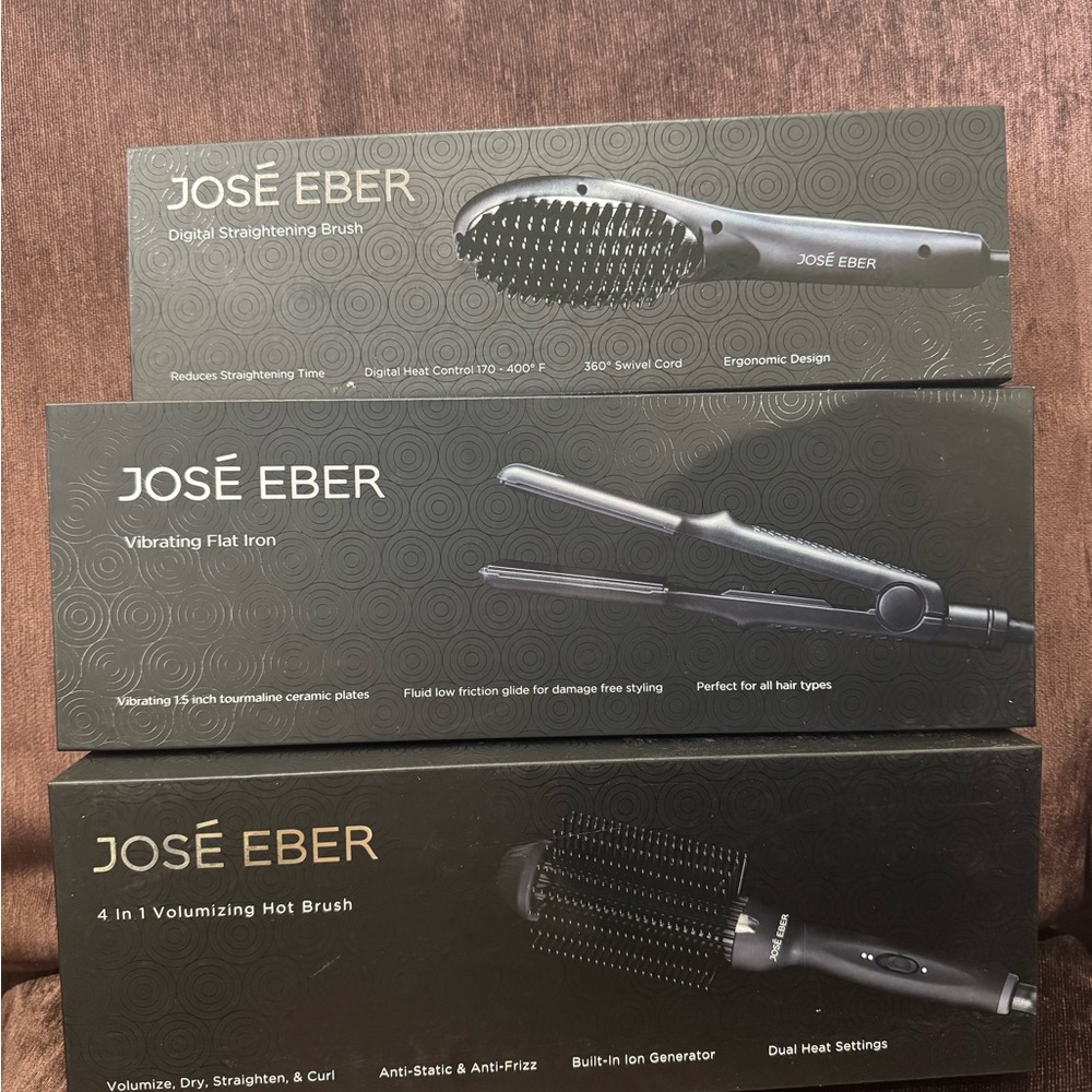 Set Of 3 José Eber Hair Tools - black
